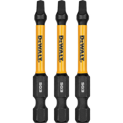 3-Piece FLEXTORQ&reg; Impact Screwdriving Bits, Square, #3, 1/4" Drive Pathway Supply LP