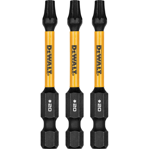 Forets pour tournevis &agrave; chocs FLEXTORQ 3 mcx, Torx, T-20, Prise 1/4" Pathway Supply LP
