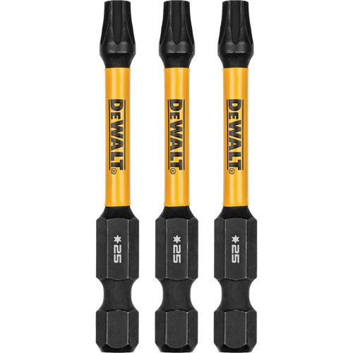 Forets pour tournevis &agrave; chocs FLEXTORQ 3 mcx, Torx, T-25, Prise 1/4" Pathway Supply LP