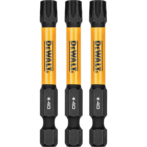 3-Piece FLEXTORQ&reg; Impact Screwdriving Bits, Torx, T-40, 1/4" Drive Pathway Supply LP