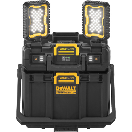 ToughSystem&reg; 2.0 Adjustable Work Light with Storage, 16" x 11" x 14", Black/Yellow Pathway Supply LP