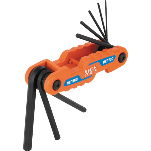 Compact Folding Hex Key Set, 8 Pcs., Metric Pathway Supply LP