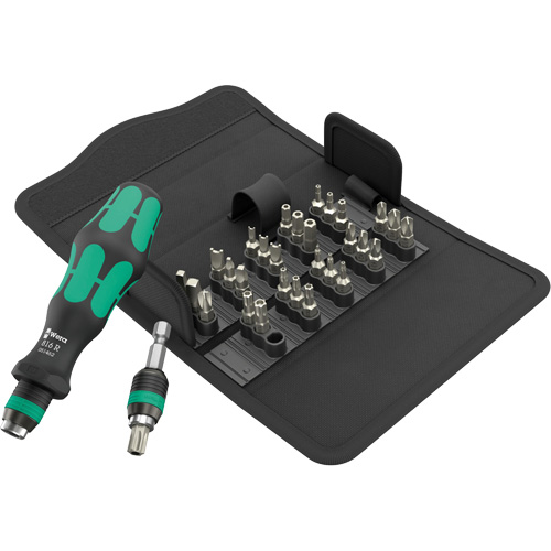 32-piece Kraftform Kompakt 71 Security Screwdriver, 4-17/25" L, Cushion Grip Handle Pathway Supply LP