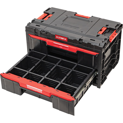 Arx&reg; 2-Drawer Toolbox, 23-1/10" x 15" x 13-2/5", Black Pathway Supply LP