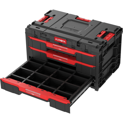 Arx&reg; 3-Drawer Toolbox, 23-1/10" x 15" x 13-2/5", Black Pathway Supply LP