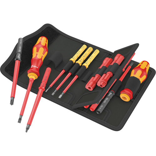 Insulated Screwdriver Set for Slotted Screws, 1000 V, 18 Pcs Pathway Supply LP