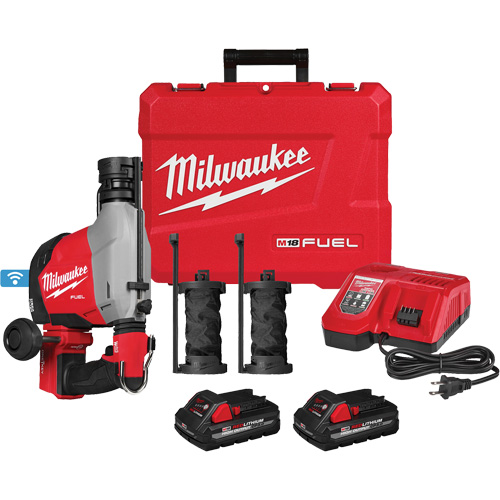 Marteau rotatif &agrave; la verticale FUEL avec extracteur de poussi&egrave;re int&eacute;gr&eacute;, 18 V, 5/8", 1310 tr/min Pathway Supply LP