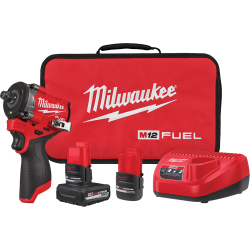 Fuel Stubby Impact Wrench Kit, 12 V, 1/2" Socket Pathway Supply LP
