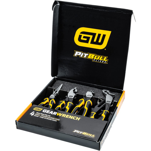 PITBULL Dual Material Mixed Plier Set, 4 Pieces Pathway Supply LP