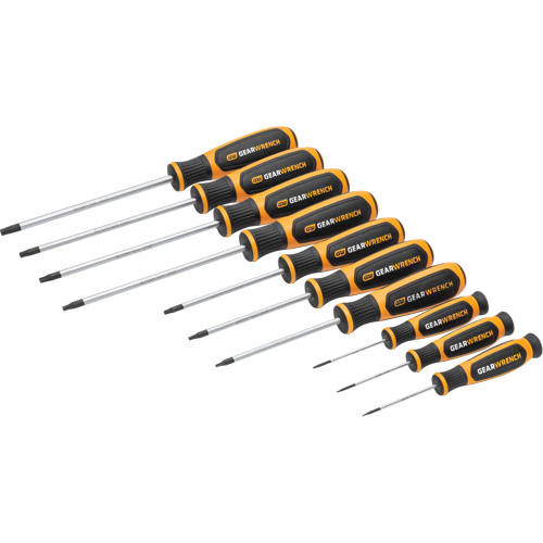 Jeu de tournevis bimat&eacute;riau Torx dans un plateau de rangement en mousse, 10 mcx Pathway Supply LP