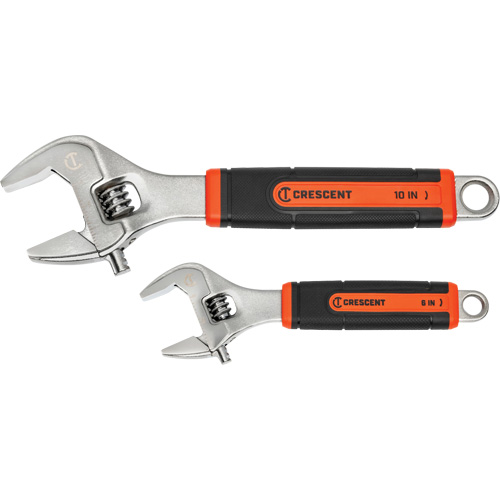 Quick-Fit-Jaw Adjustable Wrench Set, Adjustable, 2 Pieces, Imperial and Metric Pathway Supply LP