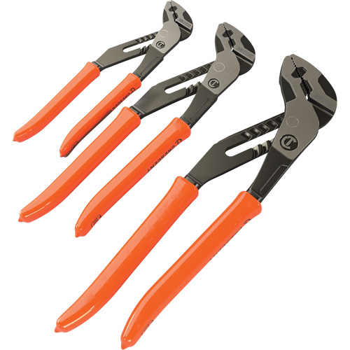 Z2 K9 Straight Jaw Dipped Handle Tongue & Groove Plier Set, 3 Pieces Pathway Supply LP