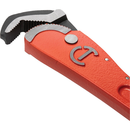 Cl&eacute; pour tuyau acier auto-ajustable, Cap des m&acirc;choires 1-1/2", Longueur 12", Fini Rev&ecirc;tement en poudre, Prise Non-ergonomique Pathway Supply LP