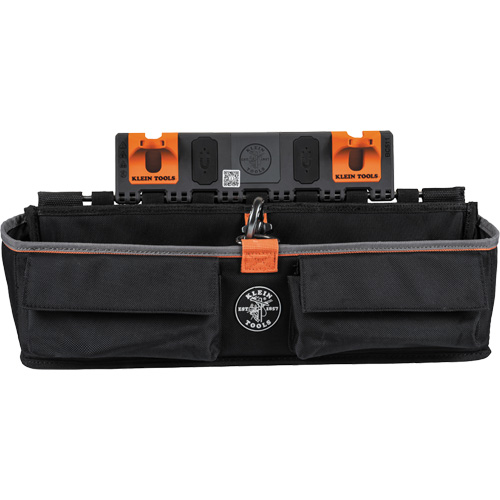 Bucket Work CentreS-Hook Large Pouch Module, Nylon, 3 Pockets, Black/Orange Pathway Supply LP