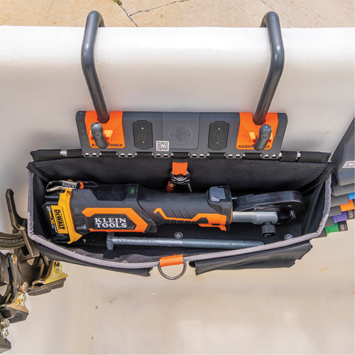 Bucket Work CentreS-Hook Large Pouch Module, Nylon, 3 Pockets, Black/Orange Pathway Supply LP