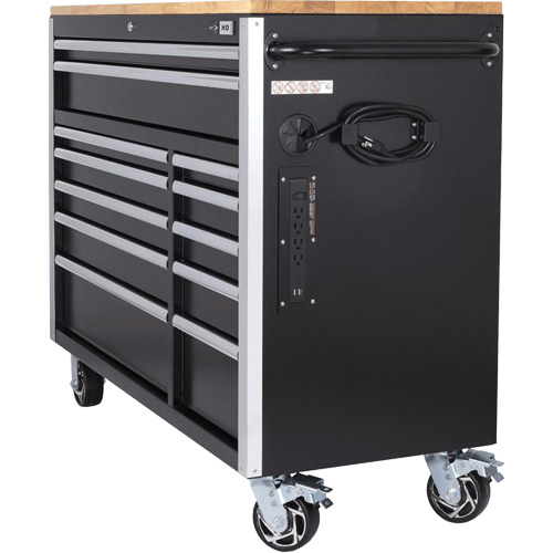 HDRC5212 HD Series Roller Cabinet, 12 Drawers, 51-1/4" W x 21" D x 40-3/10" H, Black Pathway Supply LP