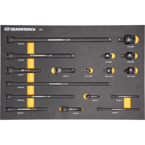 Jeu d'outils de m&eacute;canicien dans des plateaux modulaires en mousse avec conteneur de rangement, 247 morceaux Pathway Supply LP