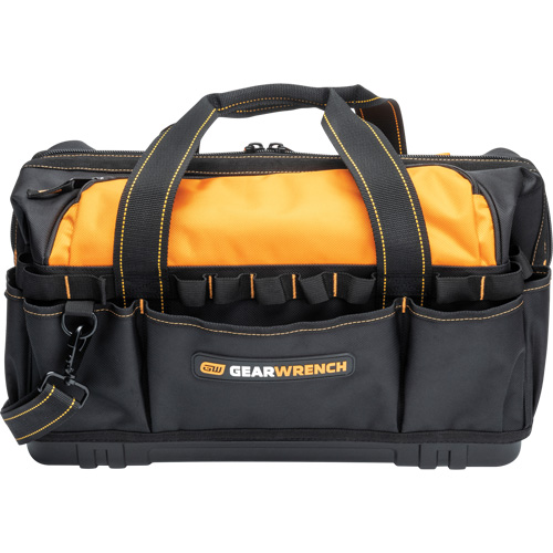 Professional 20" Tool Bag, Nylon, 33 Pockets, Black/Orange Pathway Supply LP