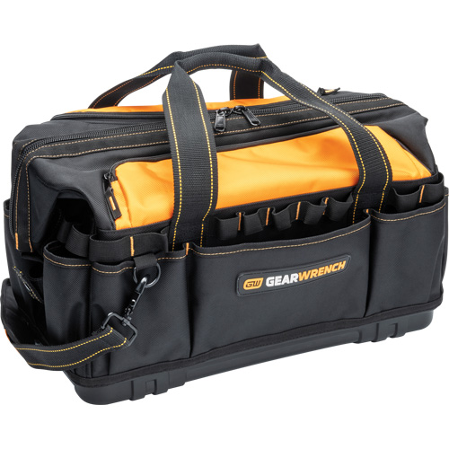 Professional 20" Tool Bag, Nylon, 33 Pockets, Black/Orange Pathway Supply LP