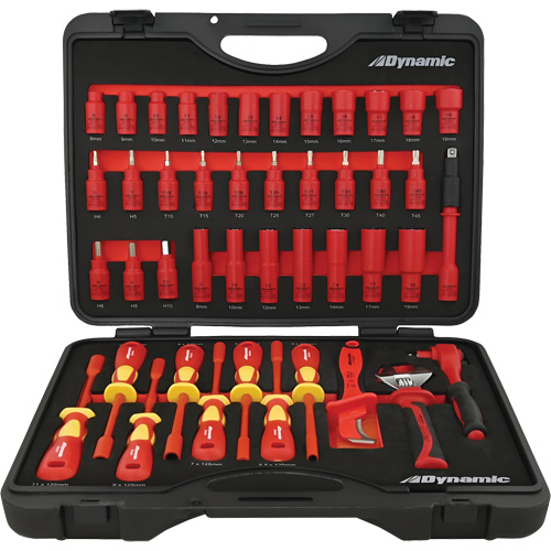 Insulated Socket & Tool Set, 44 Pcs Pathway Supply LP