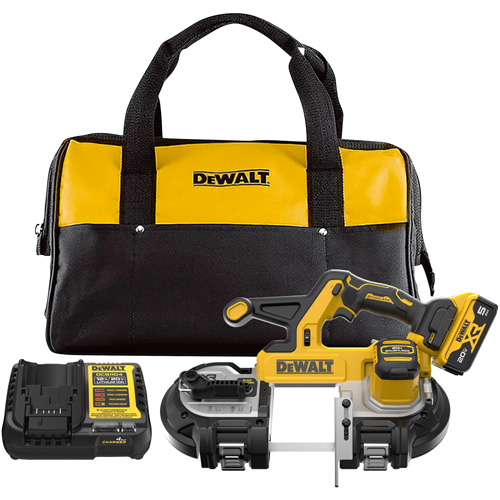 XR&reg; Mid-Size Bandsaw with 5 Ah Battery Kit, 20 V, 3-3/8" Capacity Pathway Supply LP