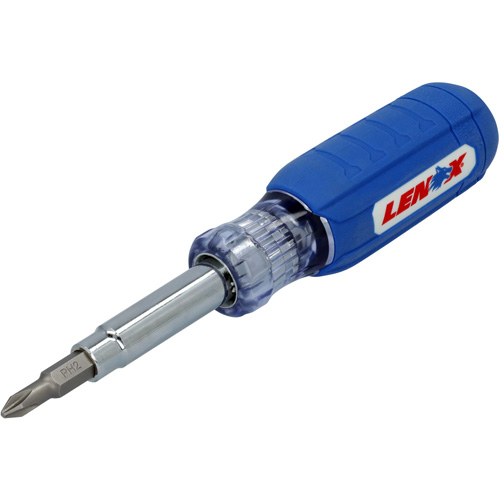9-in-1 Multi-Bit Screwdriver, Textured Handle Pathway Supply LP