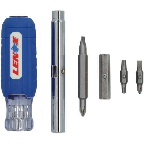 9-in-1 Multi-Bit Screwdriver, Textured Handle Pathway Supply LP