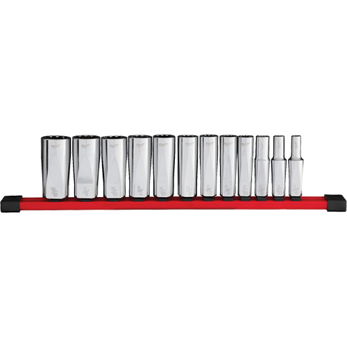 Jeu de douilles profondes SAE &agrave; 12 pans , 12 Mcx, Prise de 3/8", Profond Pathway Supply LP
