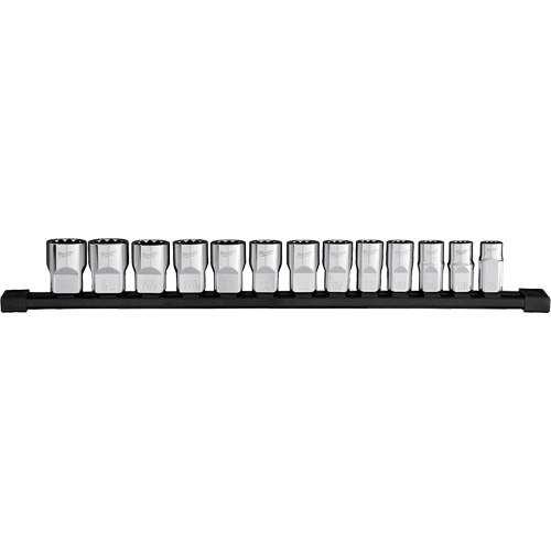 Jeu de douilles m&eacute;triques &agrave; 12 pans, 13 Mcx, Prise de 1/2" Pathway Supply LP