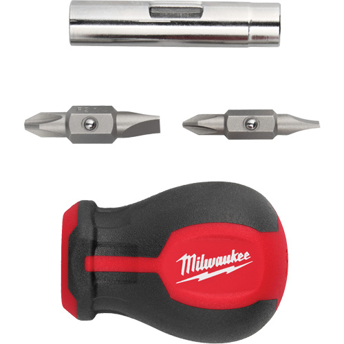 Tournevis court &agrave; embouts interchangeables 6-en-1, 3" lo, Prise Coussin&eacute;e Pathway Supply LP