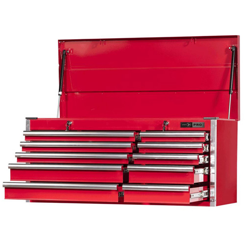 Coffre pour m&eacute;canicien de s&eacute;rie Pro PCM4210 , 40-3/10" la, 10 tiroirs, Rouge Pathway Supply LP
