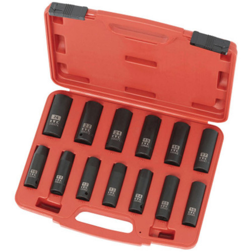 IPS-1312DM Metric Socket Set, 13 Pcs, Impact, 1/2" Drive Size, Deep Pathway Supply LP