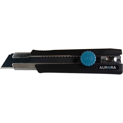 Couteau r&eacute;tractable de 25 mm, Acier inoxydable, Robuste, Prise en Caoutchouc Pathway Supply LP