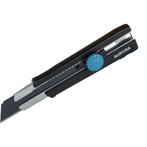 Couteau r&eacute;tractable de 25 mm, Acier inoxydable, Robuste, Prise en Caoutchouc Pathway Supply LP