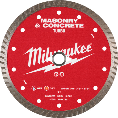 Lame turbo en diamant dentel&eacute;e pour maçonnerie et b&eacute;ton Pathway Supply LP