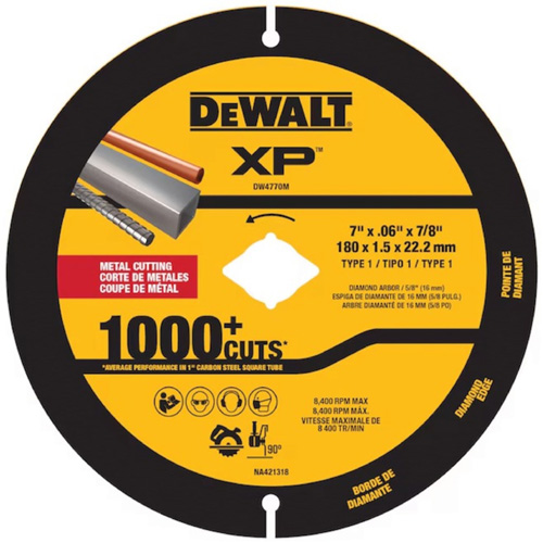 Lame diamant&eacute;e XP pour m&eacute;tal pour meuleuses angulaires et scies circulaires Pathway Supply LP