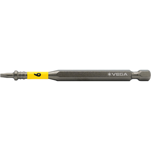 Embout pour outils &eacute;lectriques Impactech, Fente, Embout 6F-8R, Prise 1/4", Longueur 3-1/2" Pathway Supply LP