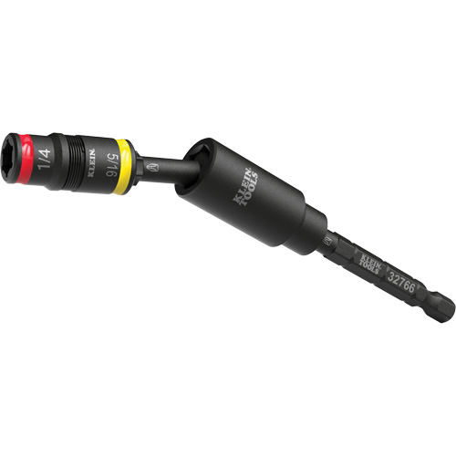 Douille r&eacute;versible &agrave; impact avec adaptateur pivotant, Hexagonale, Prise 1/4", 3 mr Pathway Supply LP
