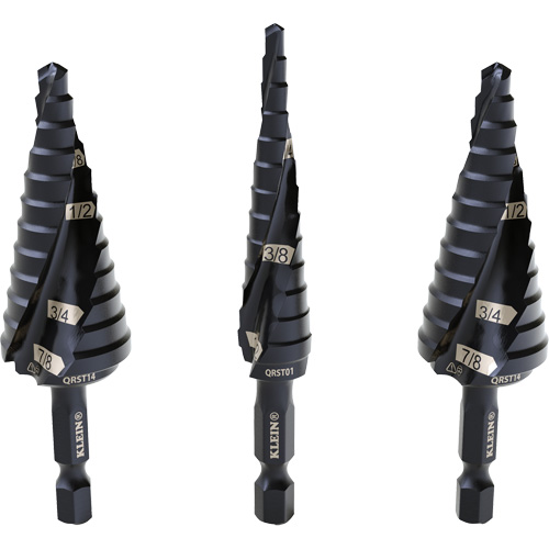 Step Drill Bit Set, 3 Pieces, High Speed Steel Pathway Supply LP