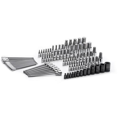 Jeu de forets SAE/m&eacute;triques, Torx externe/Hexagonale/Sph&egrave;re hexagonale/Torx/Torx inviolable, Prise 1/4"/3/8"/1/2", 84 mr Pathway Supply LP