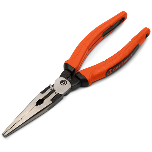 Z2 Long Nose Plier with Dual Material Grip Rawhide Handle, 8" L Pathway Supply LP