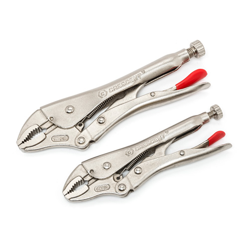 Curved Jaw Locking Pliers with Wire Cutter Set, 2 Pieces Pathway Supply LP