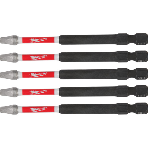 Embouts de tr&eacute;pan &agrave; chocs SHOCKWAVE, Carr&eacute;e, Embout 2, Longueur 3-1/2" Pathway Supply LP