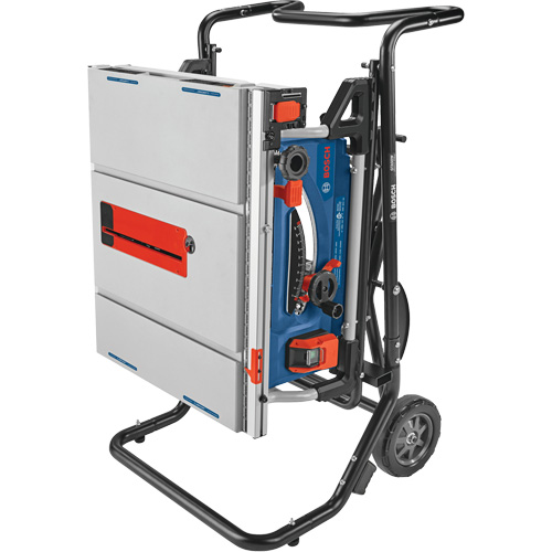Jobsite Table Saw with Gravity-Rise Wheeled Stand, 120 V, 15 A, 3800 RPM Pathway Supply LP