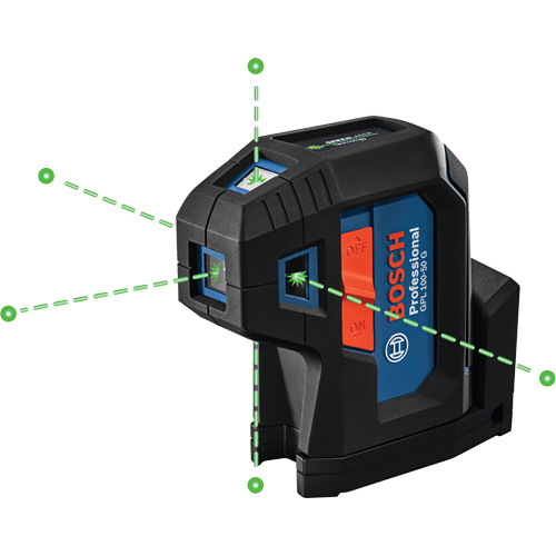 Laser dalignement autonivelant &agrave; faisceau vert &agrave; cinq points Pathway Supply LP