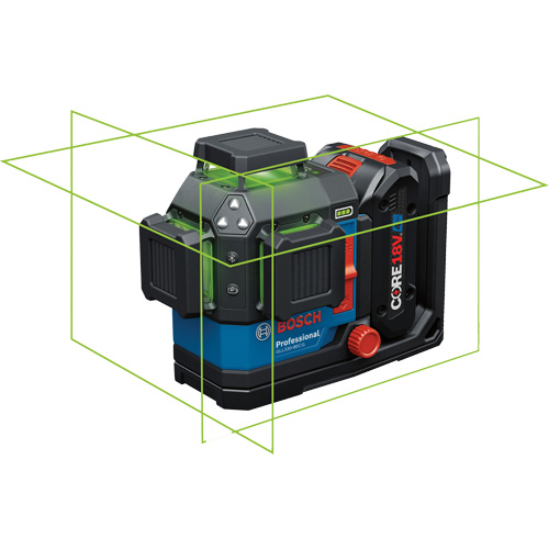 Laser dalignement/nivellement 360 connect&eacute; &agrave; faisceau vert &agrave; trois points Pathway Supply LP