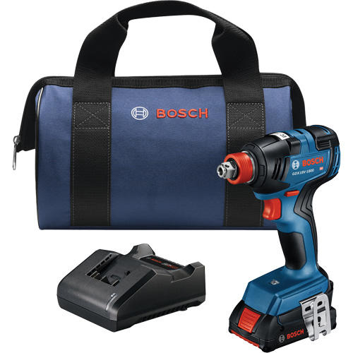 Two-In-One Bit/Socket Impact Driver/Wrench Kit, 1/2", 1800 in-lbs. Max. Torque, 18 V, Lithium-Ion Pathway Supply LP