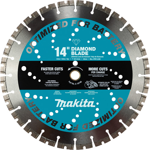 Lame diamant&eacute;e &agrave; trait fin polyvalente, 14", Pour Brique/B&eacute;ton/Gr&egrave;s Pathway Supply LP