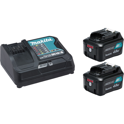 Ensemble de d&eacute;part CXT avec chargeur rapide et deux batteries de 4?Ah, 12 V, Lithium-ion Pathway Supply LP