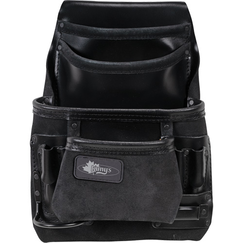 Sac robuste Phantom pour clous et outils, Cuir, 10 pochettes, Noir Pathway Supply LP